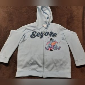 Disney EEYORE Long Sleeve Soft zippered Hoodie XL